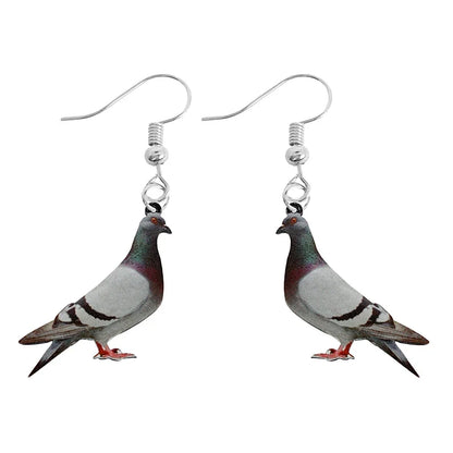 Cute Animal Acrylic Drop Earrings - Funny Custom Jewelry Gifts for Women & Girls with Rabbit, Parrot, Frog & Butterfly Designs