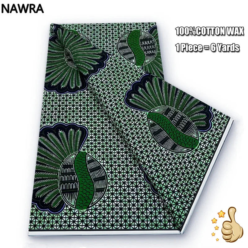 100% Cotton African Wax Print Fabric - High Quality Original Real Wax Ankara Batik Pagne Nigeria Style Sewing Fabric