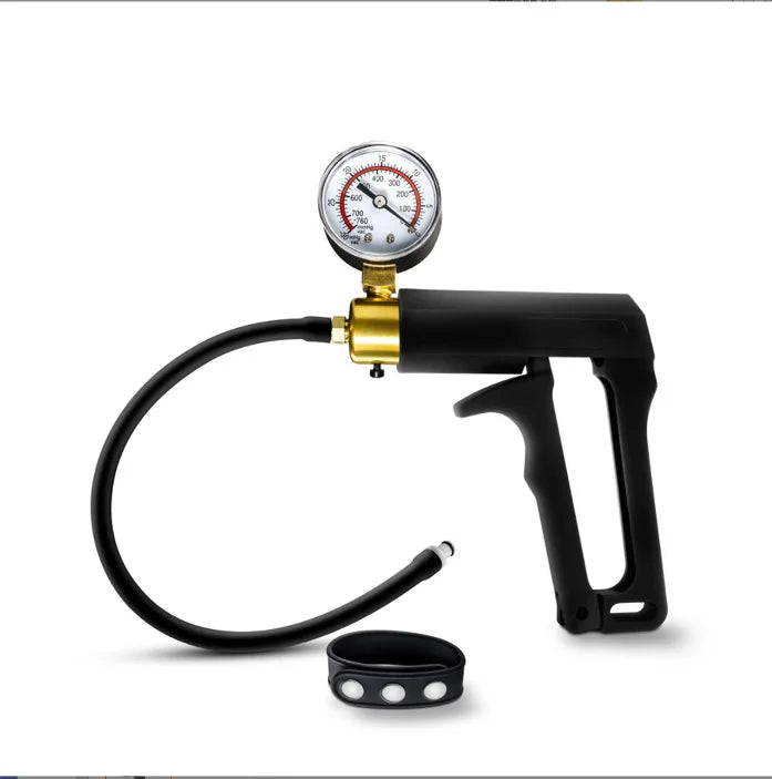 Electric Manual Vacuum Pump - Adult Negative Pressure Suction Device with Pressure Gauge for Personal Wellness Use