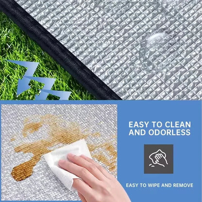 Double-Sided Aluminum Film Camping Mat - Waterproof Moisture-Proof Portable Picnic, Beach & Outdoor Tent Sleeping Pad