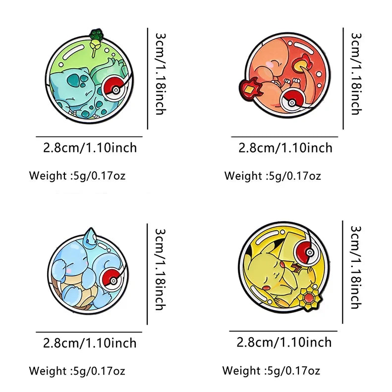 Cute Duck Enamel Pin Set - Cartoon Animal Lapel Brooches for Coats, Bags & Gifts