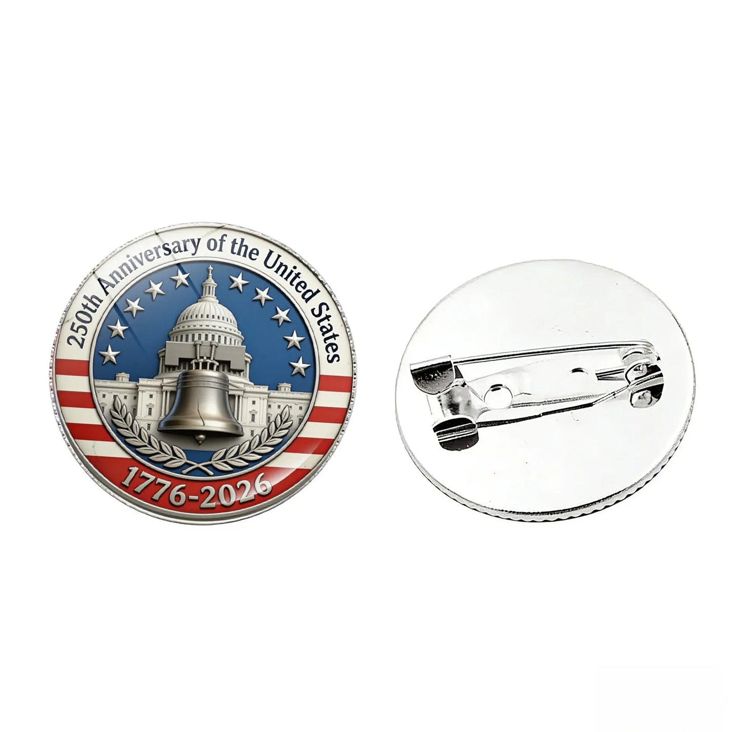 250th Anniversary USA Commemorative Pin - Liberty Eagle Patriotic Badge Brooch 1776-2026 Collectible Gift