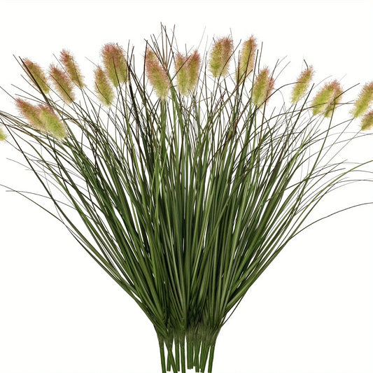 6Pcs Artificial Reed Grass Plants – Decorative Faux Greenery for Home, Living Room & Outdoor Garden Decor Simulation Plants