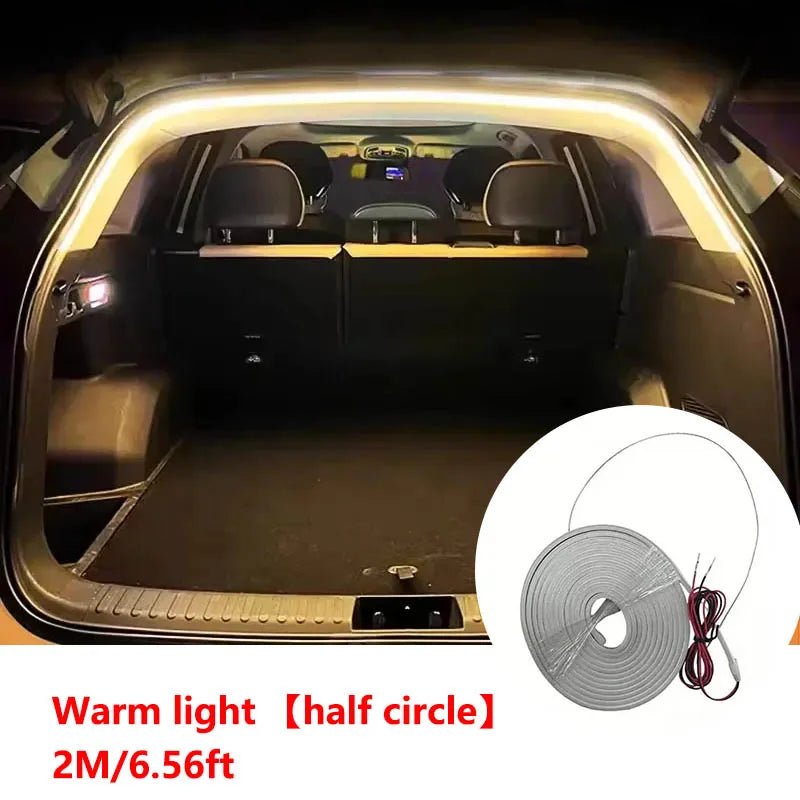 Car LED Trunk Ambient Light Strip — High Brightness, Wireless, Auto-Sensing Interior Tailgate Decoration