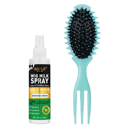 100ml Wig Milk Moisturizing Spray - Leave-In Conditioner for Synthetic Hair Frizz Control & Shine Care