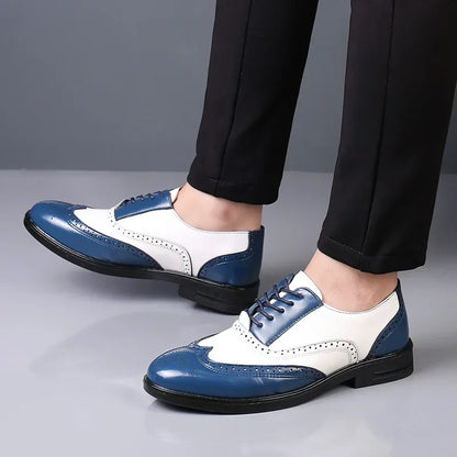 Men’s Classic Pointed Toe Dress Shoes - Lace-Up Business, Casual & Wedding Formal Shoes Plus Size