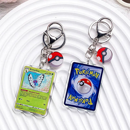 Pokemon Acrylic Keychain Charms - Pikachu Bulbasaur Jigglypuff Bag Pendant Backpack Accessories Gift
