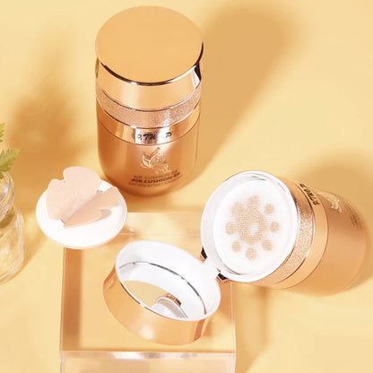 Air Cushion BB Cream with Butterfly Powder Puff – Moisturizing Foundation, Concealer & Whitening Oil-Control Waterproof Makeup