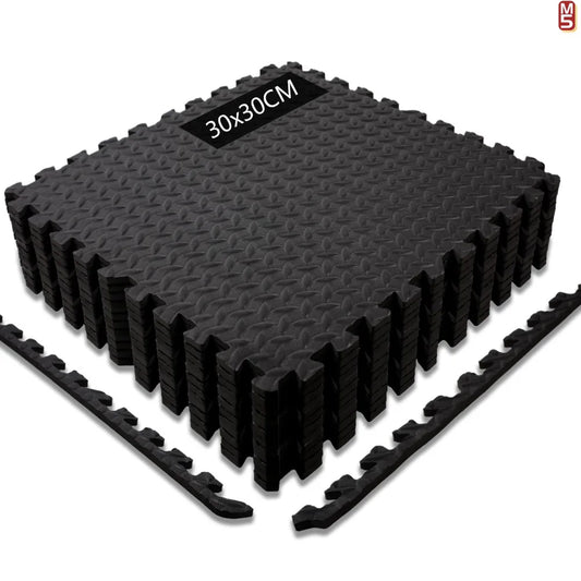 EVA Foam Massage Cushion Interlocking Gym Floor Mats – Non-Slip Puzzle Exercise Mat for Home Gym, Yoga & Acupressure Support