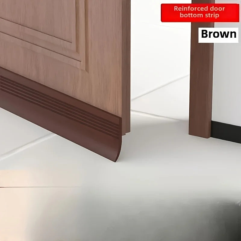 YITAPE Door Bottom Seal Strip - 1M Self-Adhesive Silicone Weatherstrip for Soundproof, Windproof & Dustproof Protection