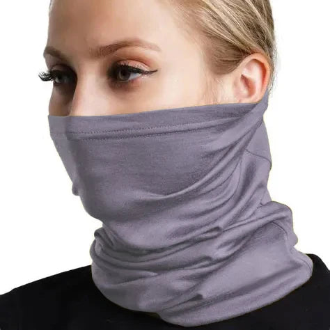 Merino Wool Neck Gaiter - Lightweight Warm Ski Scarf Wrap for Men & Women