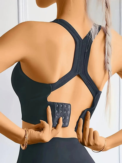 Seamless Sports Yoga Tank Bra - Breathable Push Up Comfort Workout Top for Fitness and Active Wear