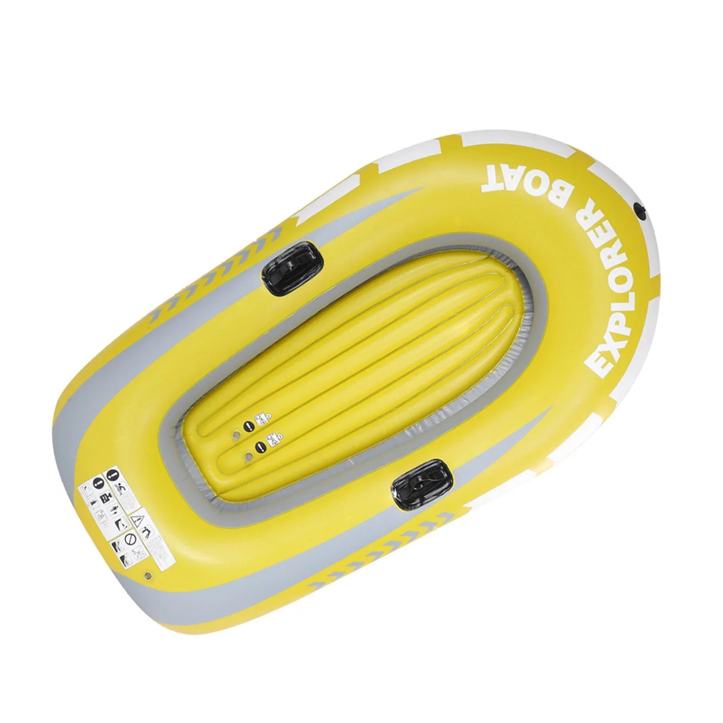 Heavy Duty Inflatable Canoe – Thickened 2-Person Rowing Kayak, Wear-Resistant Inflatable Boat