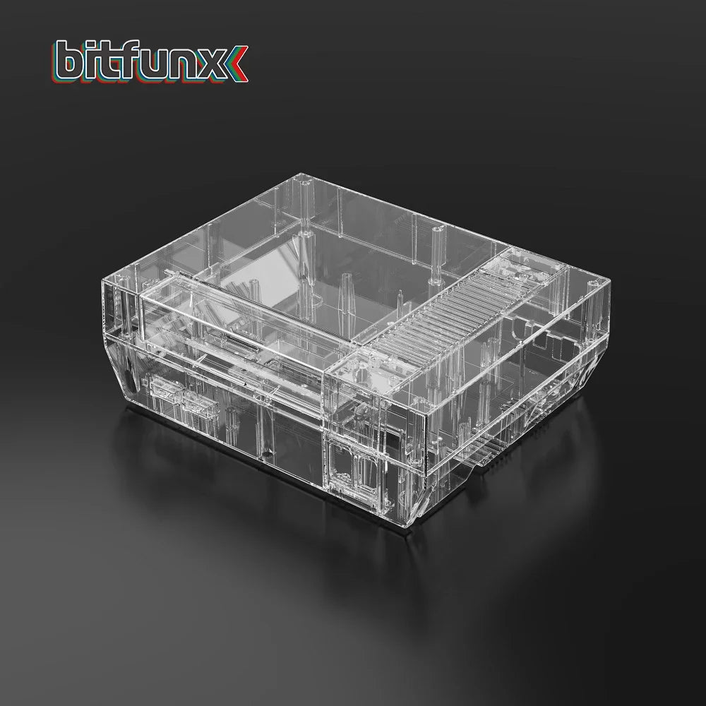 Bitfunx Transparent Replacement Housing Shell for NES - Protective Case for Nintendo Entertainment System Console