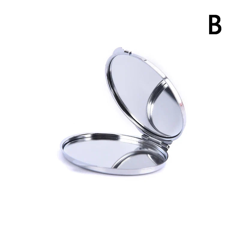 Foldable Mini Square Makeup Mirror - Double-Sided Compact Pocket Vanity Mirror