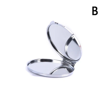 Foldable Mini Square Makeup Mirror - Double-Sided Compact Pocket Vanity Mirror
