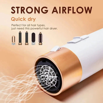 5-in-1 Hair Dryer Multi Styler – Curling Iron, Hair Straightener, Hair Brush & Dryer All-in-One Tool