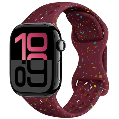 Silicone Apple Watch Strap - Breathable Wristband for Watch 11/10/9/8/7 Ultra 3/2 SE Series 49mm-41mm