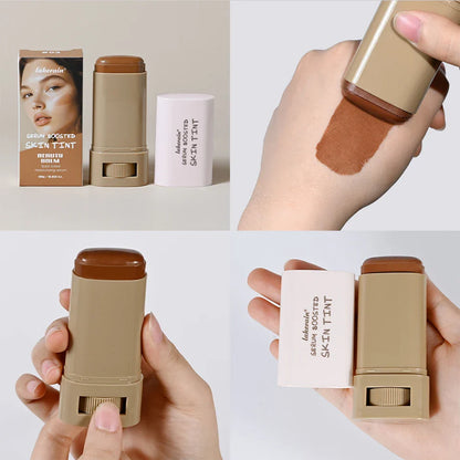 Waterproof Skin Tint Stick – Nourishing Tinted Foundation & Contour Balm for Face Makeup