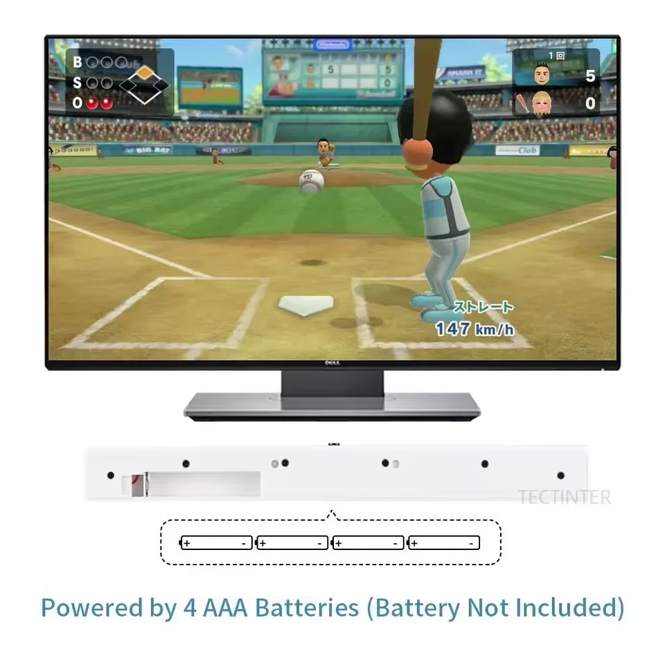 Wii Motion Sensor Receiver Bar - USB Infrared Replacement with Extension Cable for Nintendo Wii & Wii U
