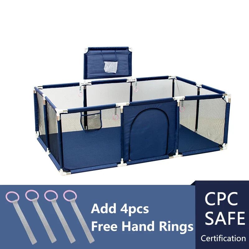 IMBABY Baby Playpen Safety Fence - Large Indoor Activity Gym Corral Play Area for Kids Toddlers