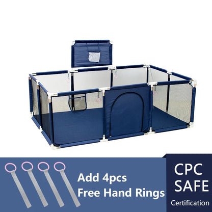 IMBABY Baby Playpen Safety Fence - Large Indoor Activity Gym Corral Play Area for Kids Toddlers