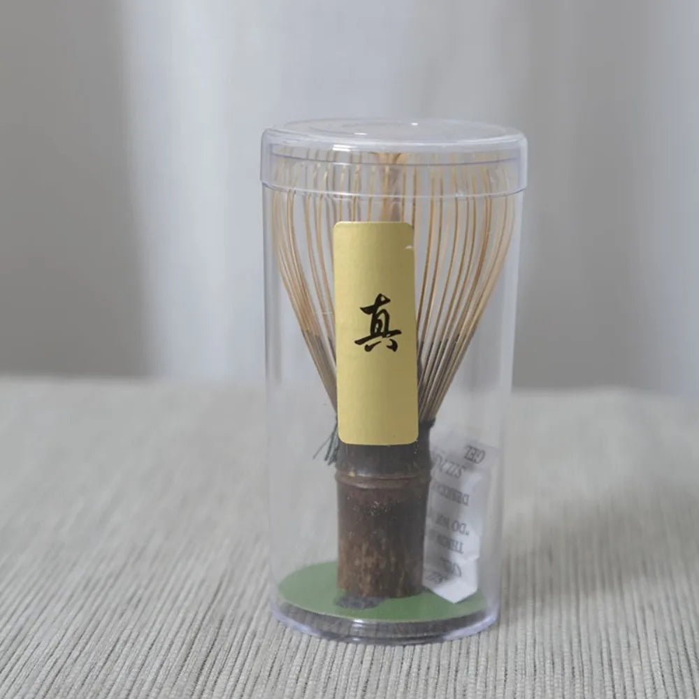 Reusable Bamboo Matcha Whisk - Traditional Tea Brush for Matcha Green Tea Preparation