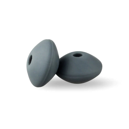 12mm Silicone Lentil Abacus Beads 50/100PCS – DIY Loose Focal Beads for Jewelry, Bracelets, Necklaces & Keychains