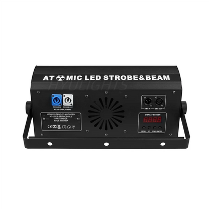 300W RGBW LED Stage Light - DMX512 Strobe Wash & Beam DJ Party Lighting with Sound Control