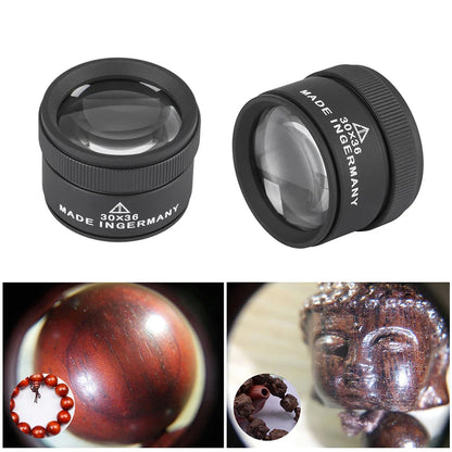 30X Monocular Magnifier – HD K9 Optical Lens Pocket Loupe for Watch & Jewelry Repair