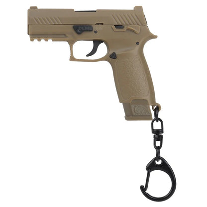 Tactical Mini Pistol Keychain - P320 G17 Gun Shape Detachable Key Ring Realistic Model Toy Decoration