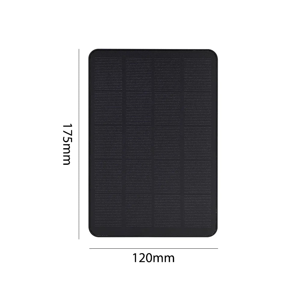 10W 5V Solar Panel Charger – 2 in 1 Micro USB & Type-C for Security Cameras & Small Home Light Systems