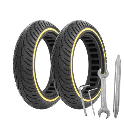 8.5 Inch Honeycomb Solid Scooter Tire - Anti-Explosion Shock Absorbing Replacement Wheel for Xiaomi M365, 1S & Pro