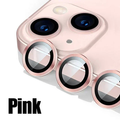 3PCS Metal Camera Lens Protector - Tempered Glass Cover for iPhone 11 12 13 14 15 Pro Max & Plus