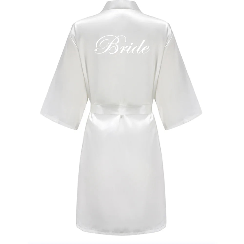 Plus Size Satin Silk Robe for Women - Wedding Bride Bridesmaid Bathrobe Sleepwear in Sage Green
