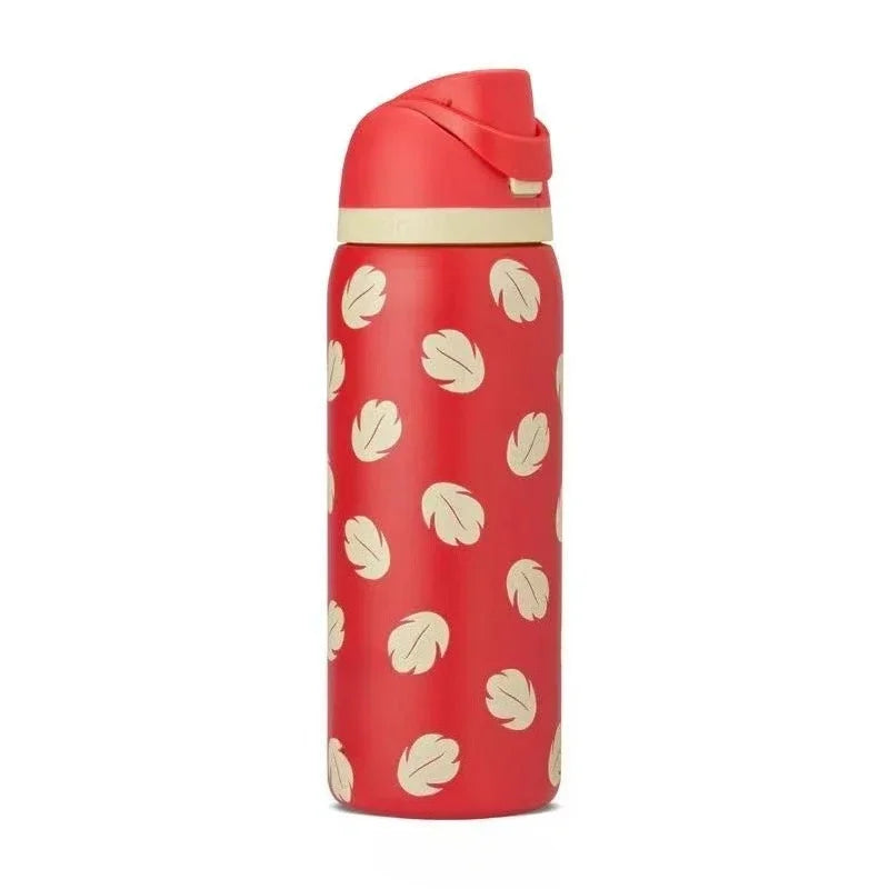32oz & 24oz One-Touch Pop-Up Sports Water Bottle — Vacuum Insulated Tumbler with Straw & Spout, Leakproof for Outdoor and Gym Use