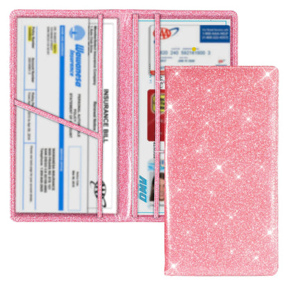 Car Registration & Insurance Card Holder — Vehicle License Document Organizer for Glove Box Compartment