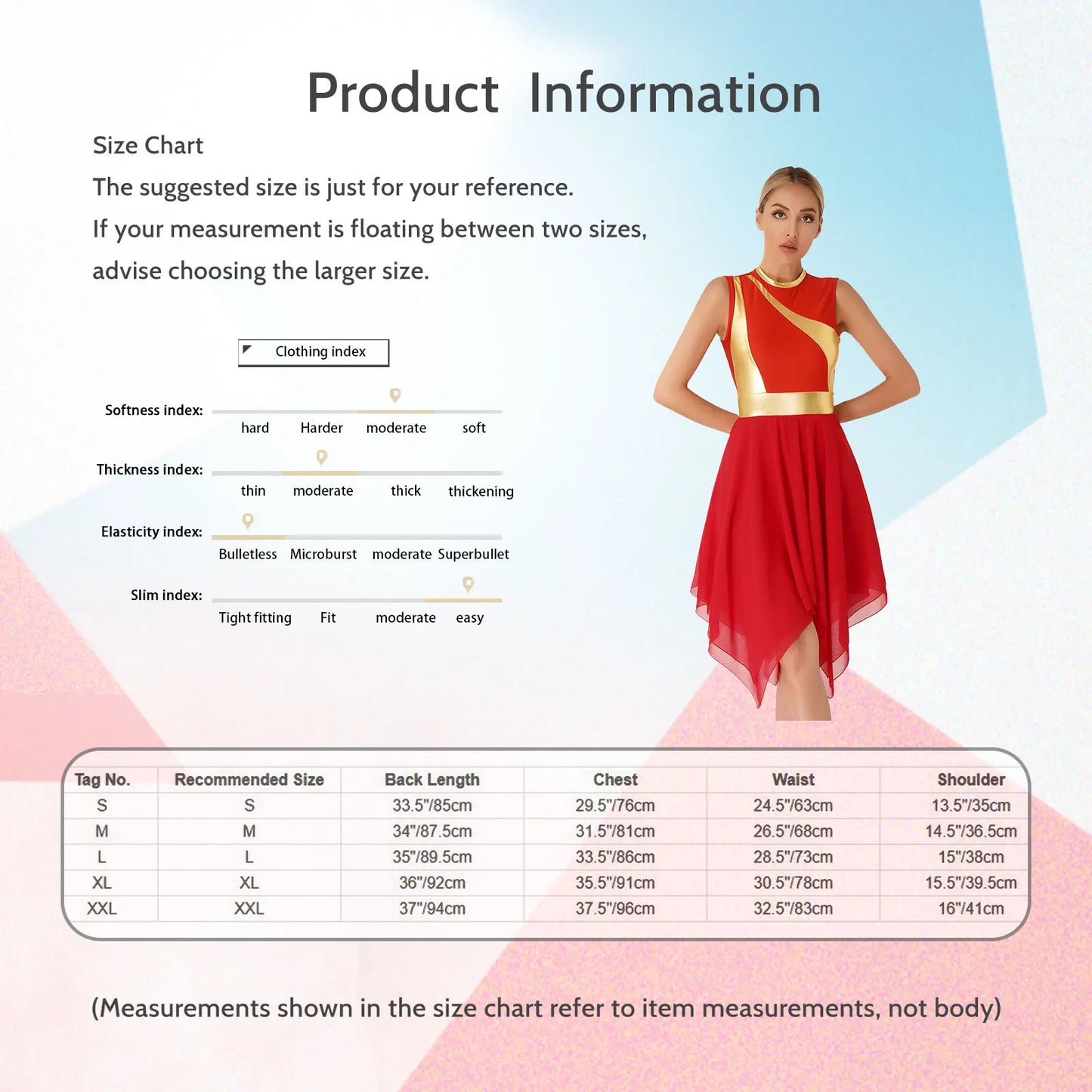 Women’s Liturgical Praise Dance Dress - Irregular Hem Modern Ballet Costume for Choir & Worship Performances