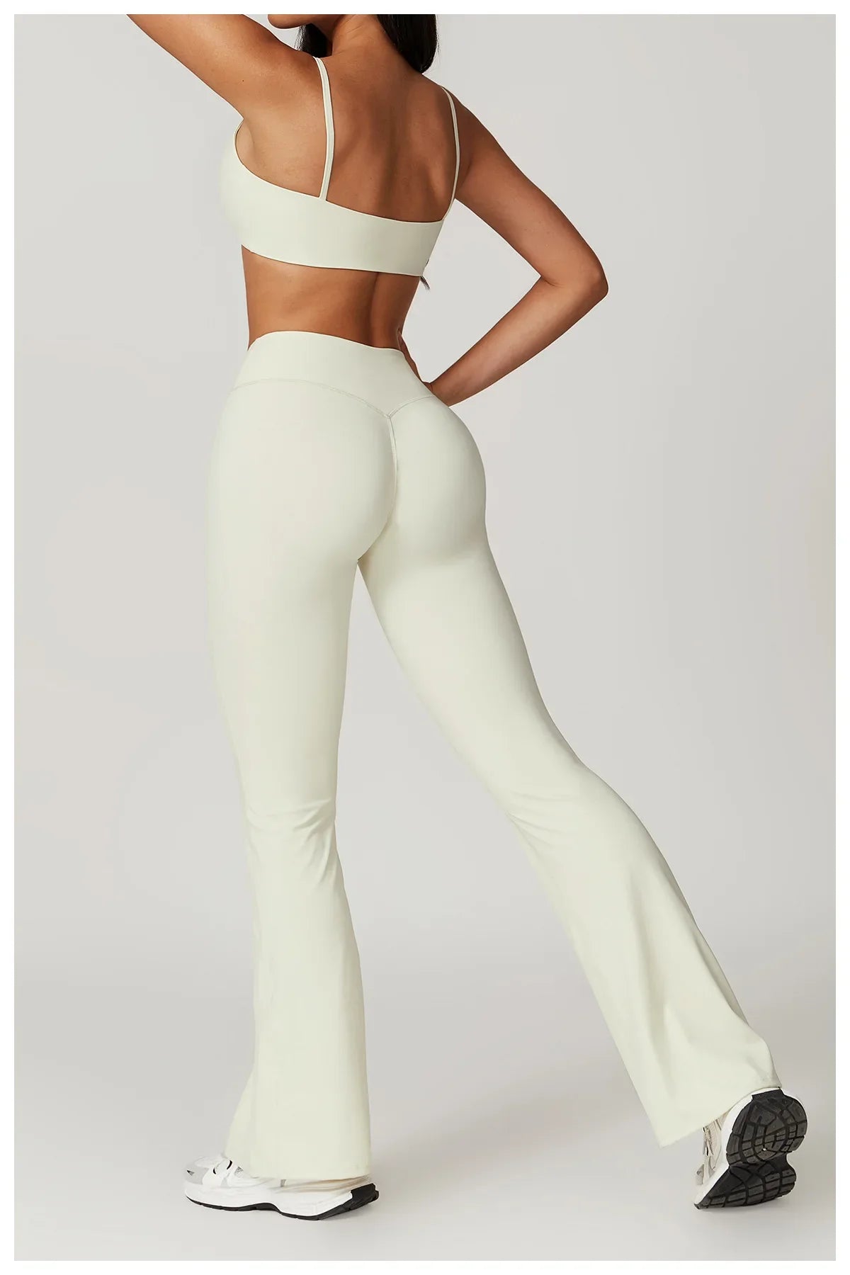 Women’s 2PCS Sportswear Yoga Set – Short Sleeve Crop Top & High Waist Leggings for Gym & Fitness