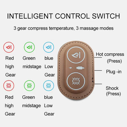 Electric Waist Pillow – Heated Vibrating Sleep Pad for Lumbar Support & Pain Relief