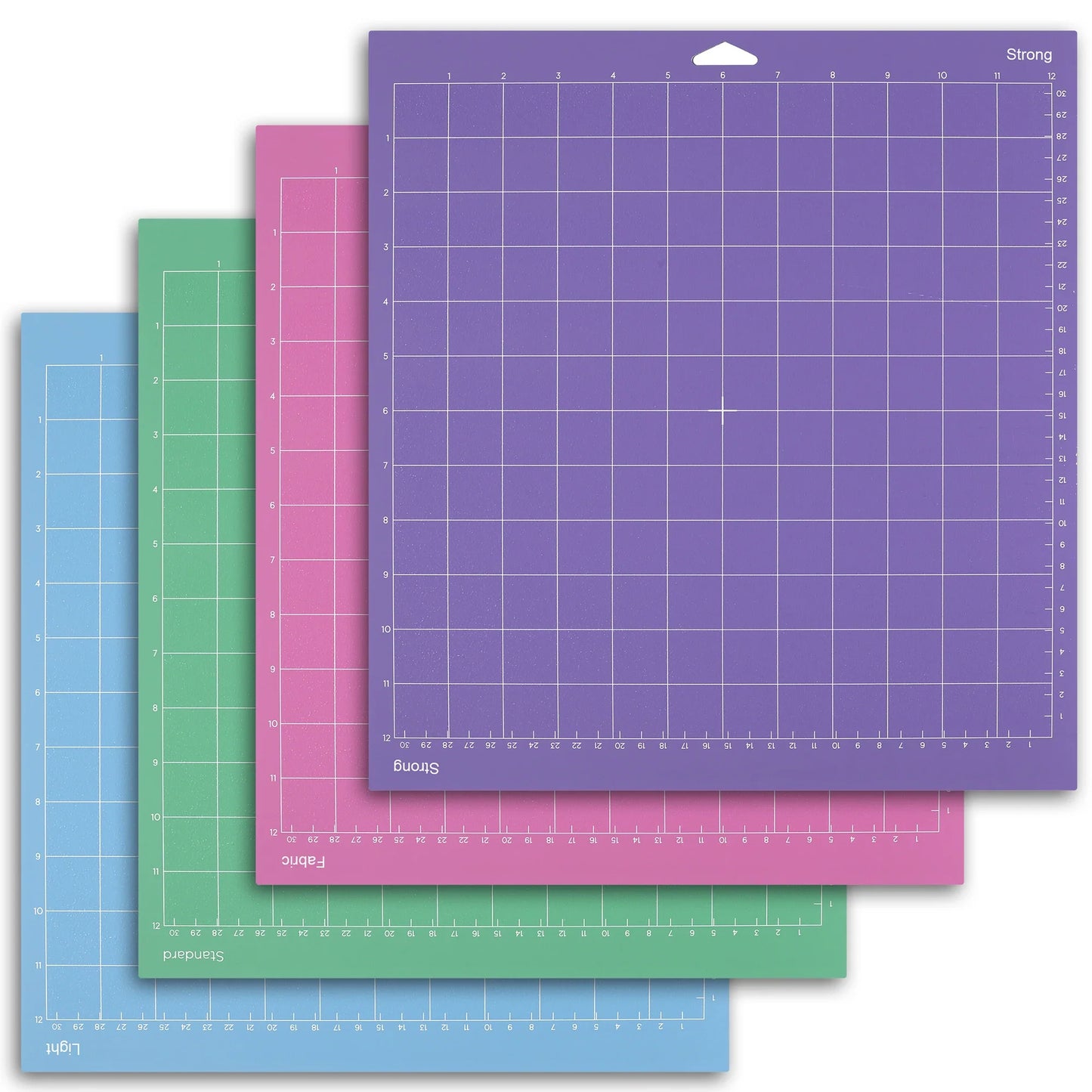 12x12 Cutting Mat for Cricut – Standard, Light, Strong & FabricGrip for Explore Air, Air 2, One