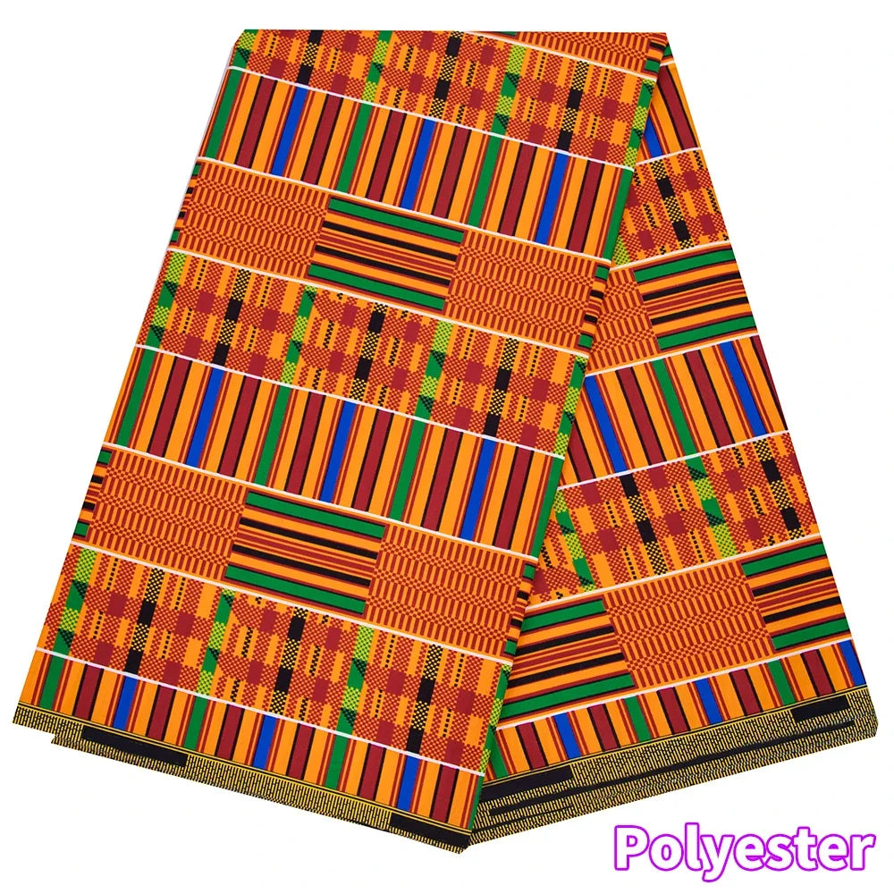 African Ankara Wax Print Fabric - Retro Double Print Patchwork Sewing Material for DIY Clothing