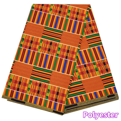 African Ankara Wax Print Fabric - Retro Double Print Patchwork Sewing Material for DIY Clothing