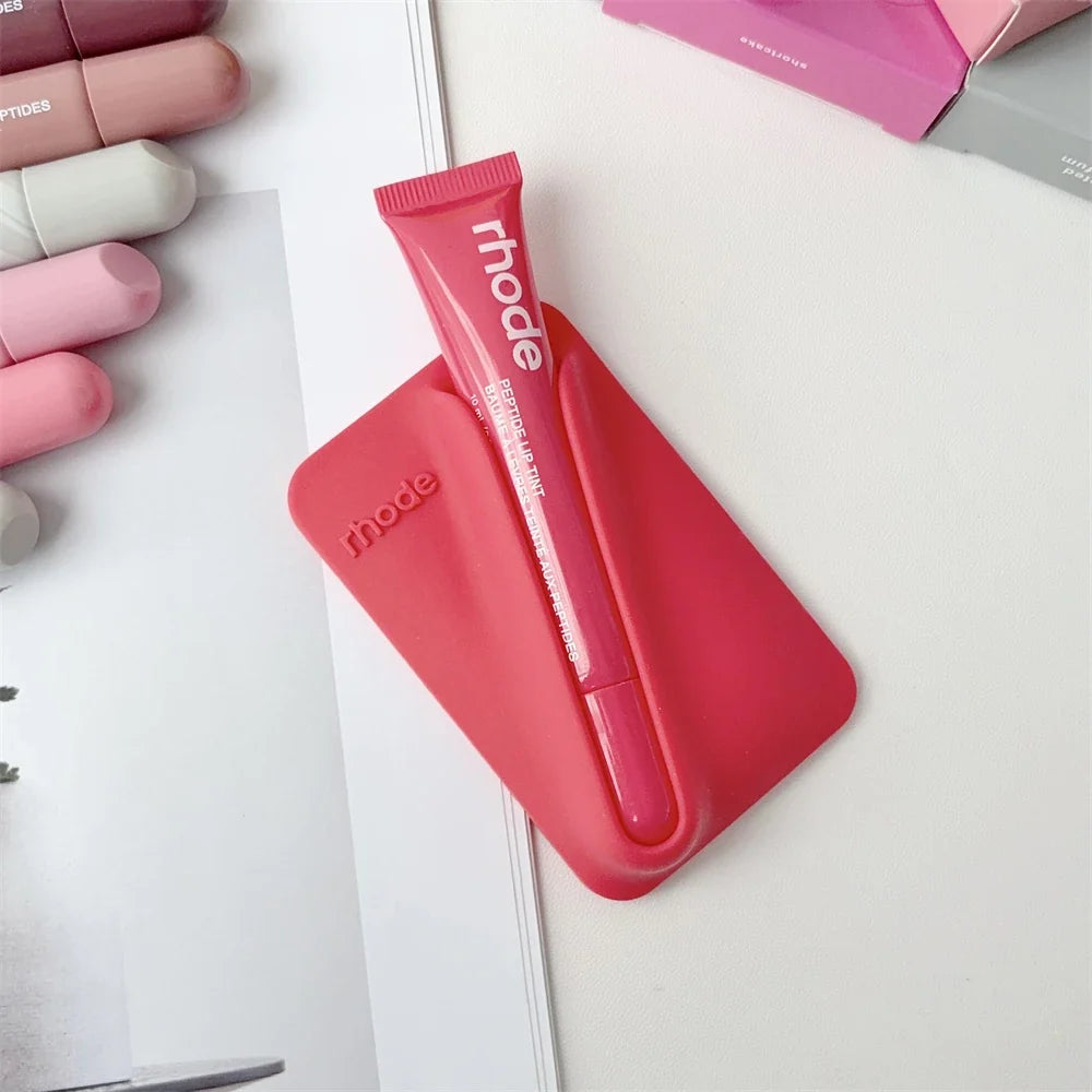 Magnetic Snap-On Lip Gloss Phone Case - MagSafe-Compatible Lipstick Holder for Mobile Phones