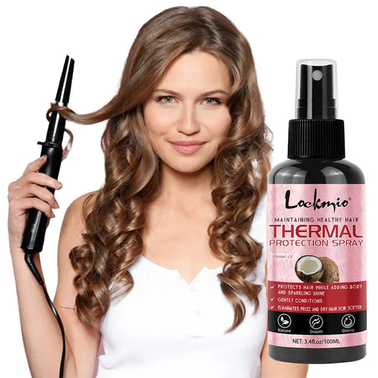 Thermal Hair Protection Spray - Heat Protector Serum for UV Damage Defense, Moisturizing & Nourishing Hair Care