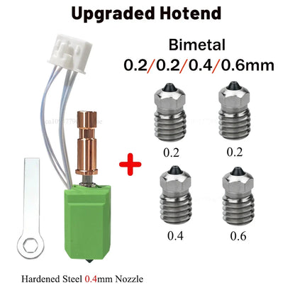 Anycubic Kobra S1 Ceramic Hotend - 24V 48W Rapid Heating 300℃ Upgrade 3D Printer Extruder Head