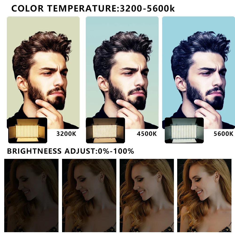 U800 RGB LED Photo Studio Light – Video Recording Panel Lamp for YouTube, TikTok & Live Streaming