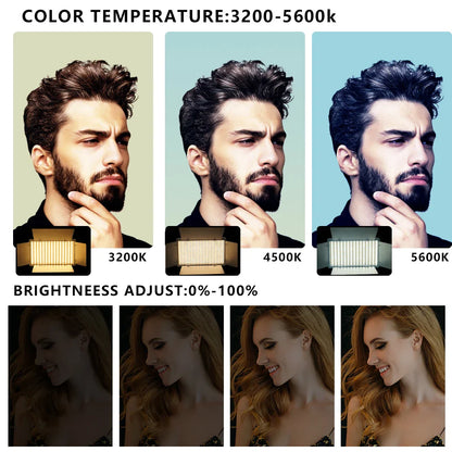 U800 RGB LED Photo Studio Light – Video Recording Panel Lamp for YouTube, TikTok & Live Streaming