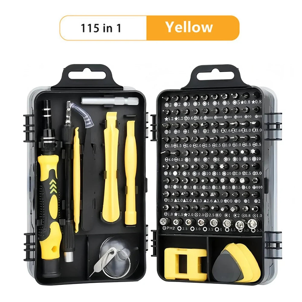 Precision Magnetic Screwdriver Set - Torx Hex Bit Kit for Mobile Phone Repair and Electronics Hand Tools