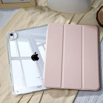 iPad Protective Case - 2025 Air 11 M3 M4 Pro 11 Inch Cover with Apple Pencil Holder for iPad 10th 9th Generation
